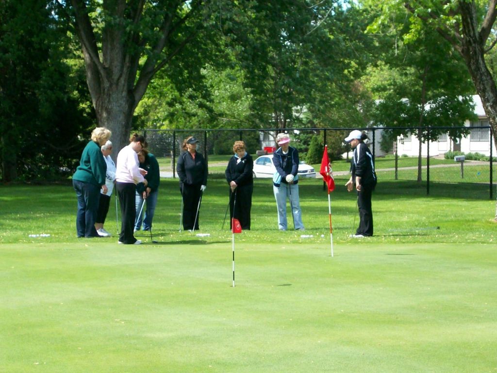 Golfers on course